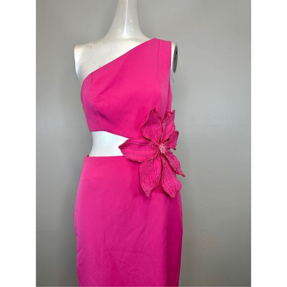 NWT PatBO FLOWER APPLIQUE MIDI DRESS SIZE US 4 $825 - Picture 8 of 13